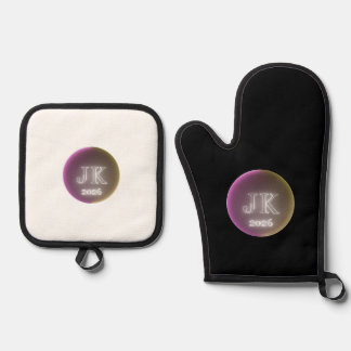 JK 2026 Topf- und Untersetzer-Set Ofenhandschuh & Topflappen-Set