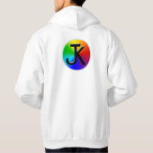 JK Farbrad-Logoweiß Hoodie (Rückseite)