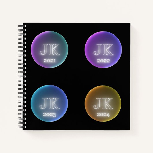 JK Four Year Spiral Book Notizblock (Vorderseite)