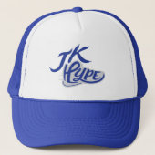 JK Hype Blue Trucker Hat Truckerkappe (Vorderseite)