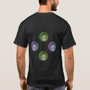 JK Lila Türkis Grün Gelb T-Shirt