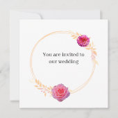 JKG Miel Dore Wedding Invitation (Vorderseite)