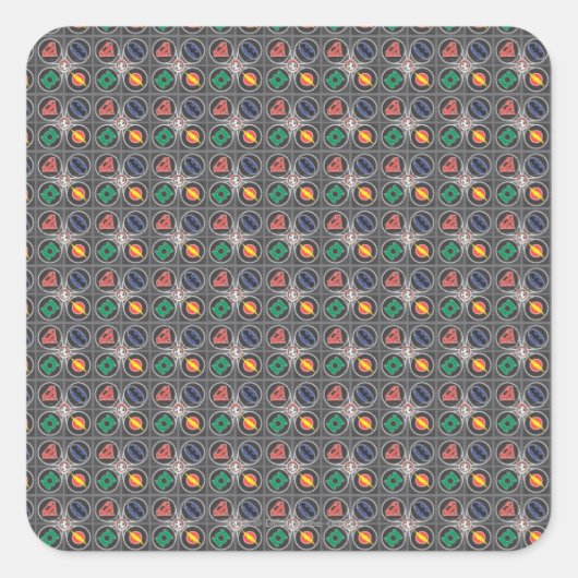 JL Core Supreme 9 Quadratischer Aufkleber (Vorderseite)