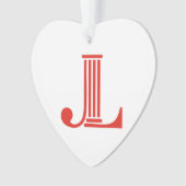 JL Herz-Verzierung Ornament (Vorderseite)