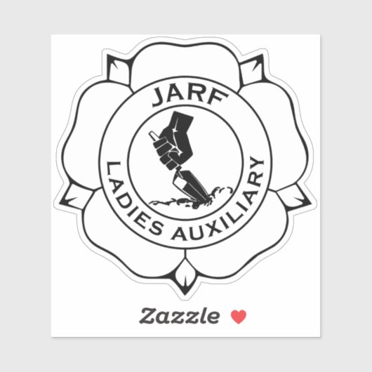 JLA Logo Vinyl Aufkleber BW 4" (Blatt)