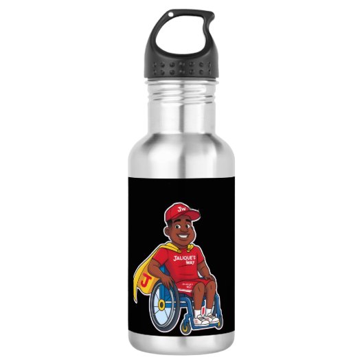 JLon Superhero Hydration Bottle Edelstahlflasche (Vorderseite)