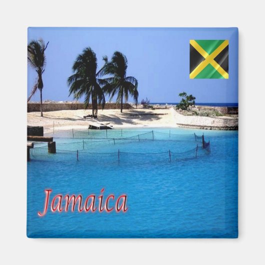 JM006 JAMAICA, Orcadessa, James Bond Beach, Kühlsc Magnet (Vorne)