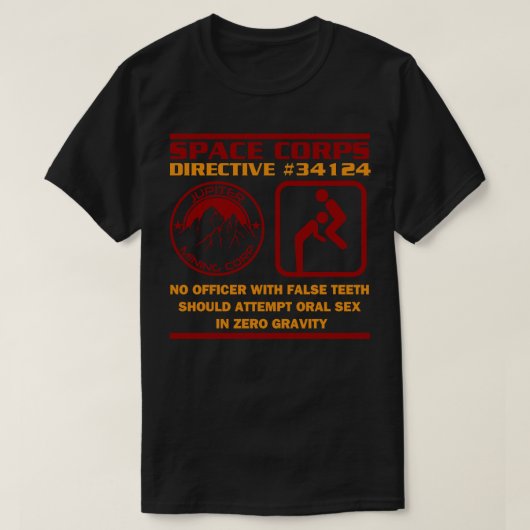 JMC-Weltraumkorps-Richtlinie 34124: Null-Gravitati T-Shirt (Design vorne)