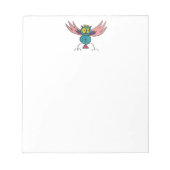 JMCdesign Owl 5,5" x 6" Notepad - 40 Seiten Notizblock (Vorderseite)