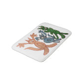 JMCdesign verfolgt kleine Bad-Matte Badematte (Schrägansicht)