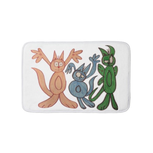 JMCdesign verfolgt kleine Bad-Matte Badematte (Vorderseite)