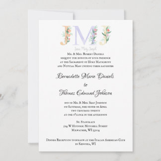 JMJ Katholische Hochzeitseinladung