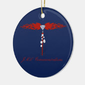 JML Communications Feiertag Keramik Ornament (Links)