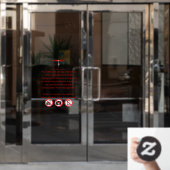 JML Communications No Photography or..Window Cling Fensteraufkleber (Büro Tür)