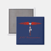 JML Communications Tower-Logo Magnet (Vorderseite/Rückseite)