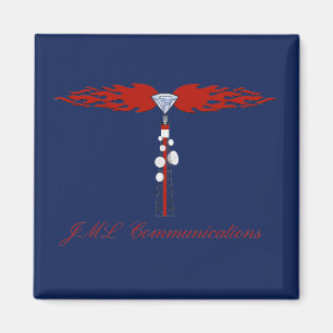 JML Communications Tower-Logo Magnet