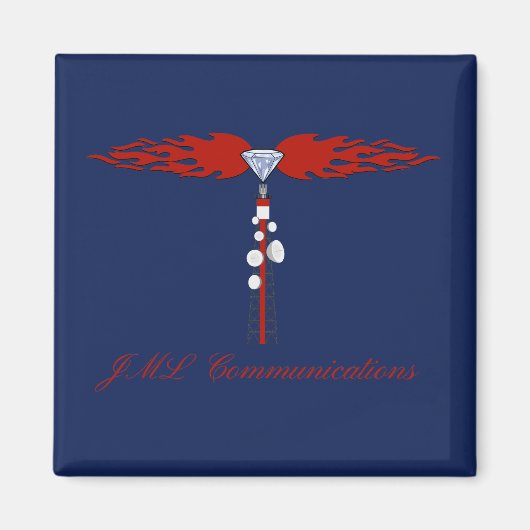 JML Communications Tower-Logo Magnet (Vorne)
