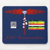 JML Communications Tower Logo & RSRP Signal Streng Mousepad (Vorne)