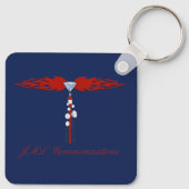 JML Communications Tower Logo & RSRP Signal Streng Schlüsselanhänger (Rückseite)