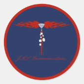 JML Communications Tower Logo Runder Aufkleber (Vorderseite)