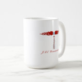 JML Communications Tower Logo & Transit Kaffeetasse (VorderseiteRechts)