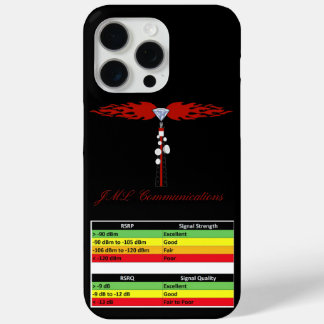 JML Communications Tower Logo und RSRP Signalstärk Case-Mate iPhone Hülle