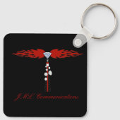 JML Communications Tower Logo und RSRP Signalstärk Schlüsselanhänger (Rückseite)