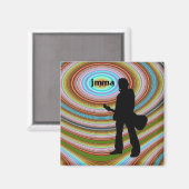 JMMA Psychedelic Magnet (Vorderseite/Rückseite)