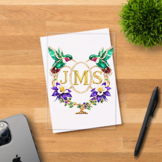 JMS Hummingbird Any Letters Custom Wedding Acryleinladungen