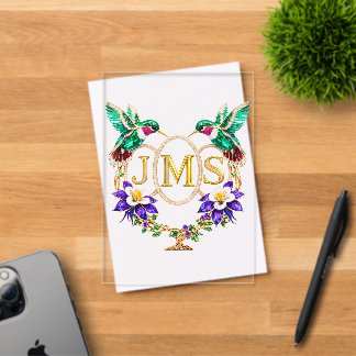 JMS Kolibri Benutzerdefinierte Hochzeit mit belieb Acryleinladungen