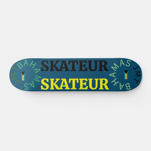 JMT BAHAMAS 7 3/4" Skateboard Deck (Horizontal)