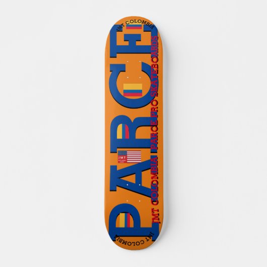JMT COLOMBIA PARCE 7 3/4" Skateboard Deck (Vorne)