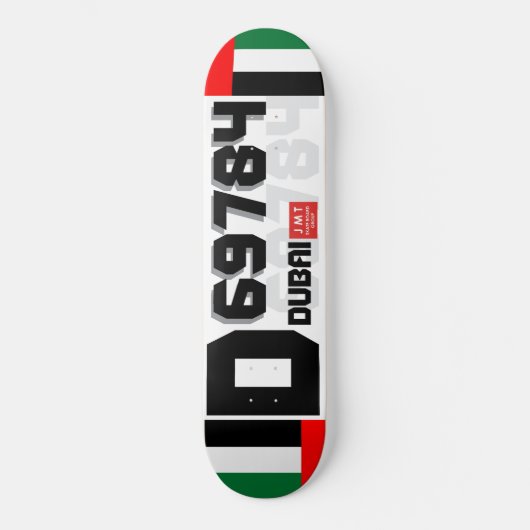 JMT DUBAI. Skateboard (Vorderseite)