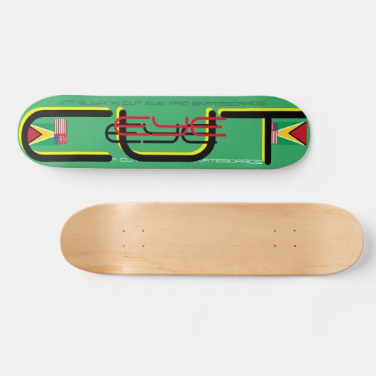 JMT GUYANA CUT EYE 7 3/4" Skateboard Deck (Horizontal)