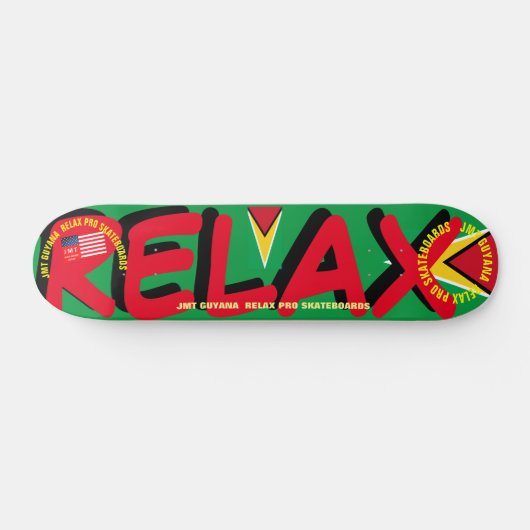 JMT GUYANA RELAX !! 7 3/4" Skateboard Deck (Horizontal)