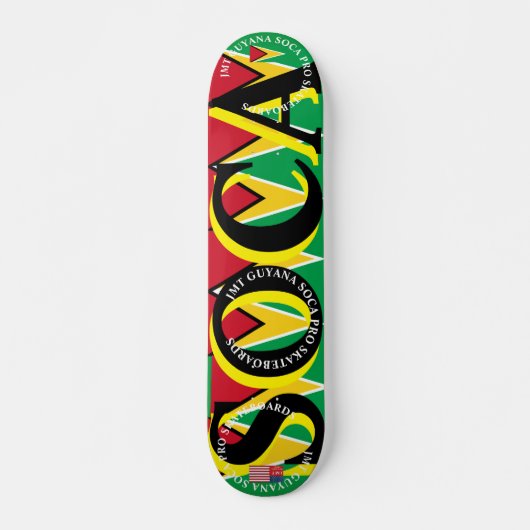 JMT GUYANA SOCA 7 3/4" Skateboard Deck (Vorne)