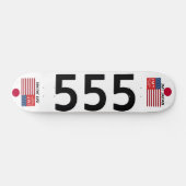 JMT JAPAN 555 7 3/4" Skateboard Deck (Horizontal)