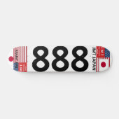 JMT JAPAN 888 7 3/4" Skateboard Deck (Horizontal)
