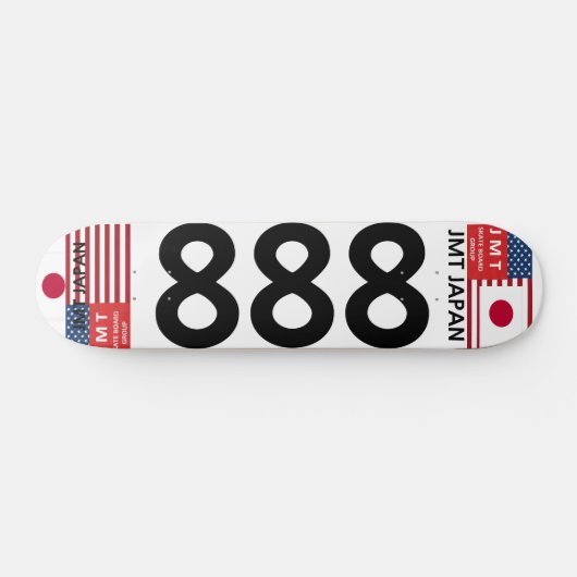 JMT JAPAN 888 7 3/4" Skateboard Deck (Horizontal)