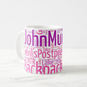 JMT Kaffee-Tasse - Rosa Kaffeetasse (Vorderseite Links)