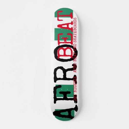JMT NIGERIA AFRO BEAT 7 3/4" Skateboarddecke Skateboard (Vorne)