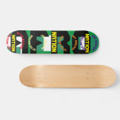 JMT NIGERIA AFRO NATION 7 3/4" Skateboard Deck (Horizontal)