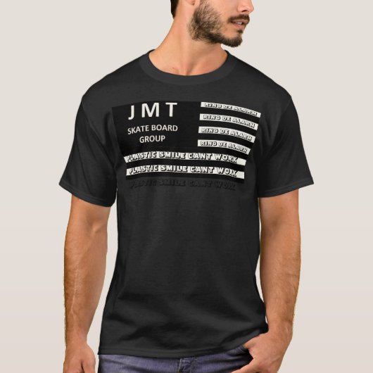 JMT. PLASTIKSMILE DONT FUNKTIONIERT Dunkler T - Sh T-Shirt (Vorderseite)