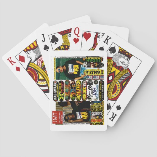 JMT SKATEBOARD Klassische Spielkarten (Rückseite)