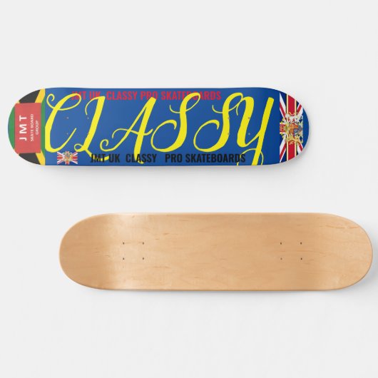 JMT UK CLASSY 8 1/4" Skateboard Deck (Horizontal)