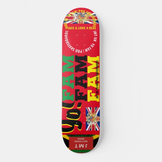 JMT UK FAM 8 1/4" Skateboard Deck (Vorderseite)