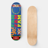JMT UK YO FAM .8 1/4" Skateboard Deck (Vorderseite)