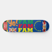 JMT UK YO FAM .8 1/4" Skateboard Deck (Horizontal)