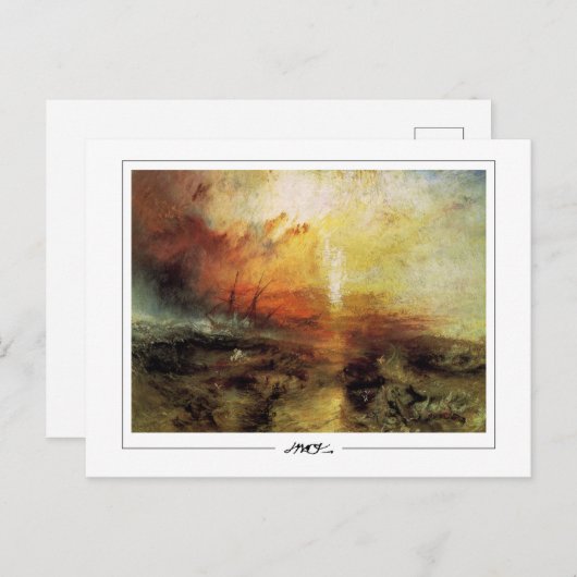 JMW Turner #133-2 - Fine Art Postcard Postkarte (Vorne/Hinten)