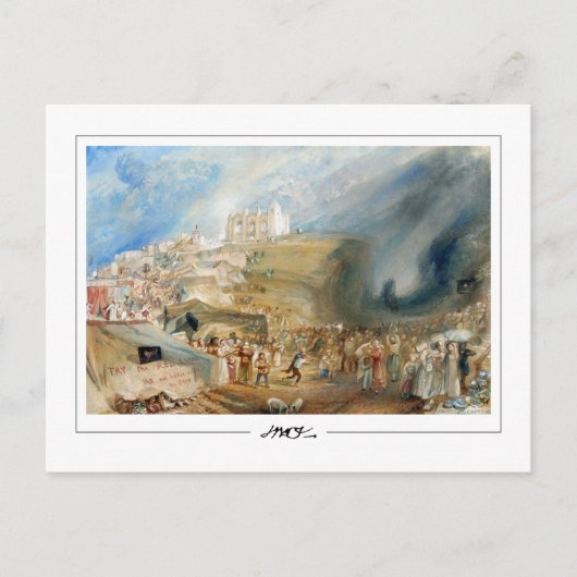 JMW Turner #27-3 - Fine Art Postcard Postkarte (Vorderseite)